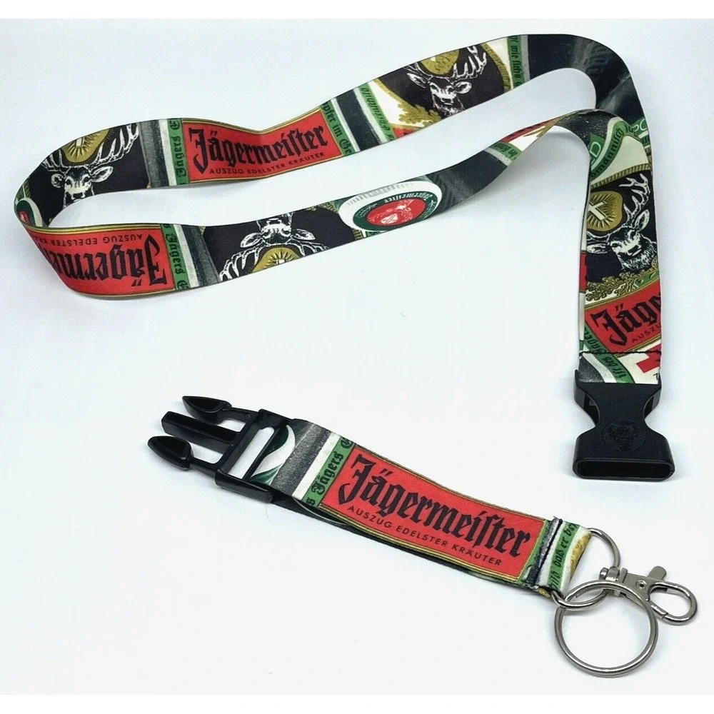 Jagermeister Lanyard‎ Keychain Detachable Clip Ring